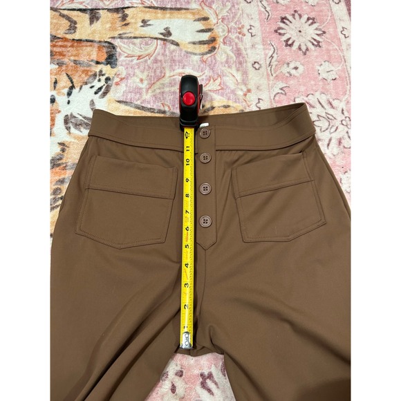 Halara Brown DayStretch High Waisted Pockets Straight Wide Leg Casual Pants M - Picture 8 of 8